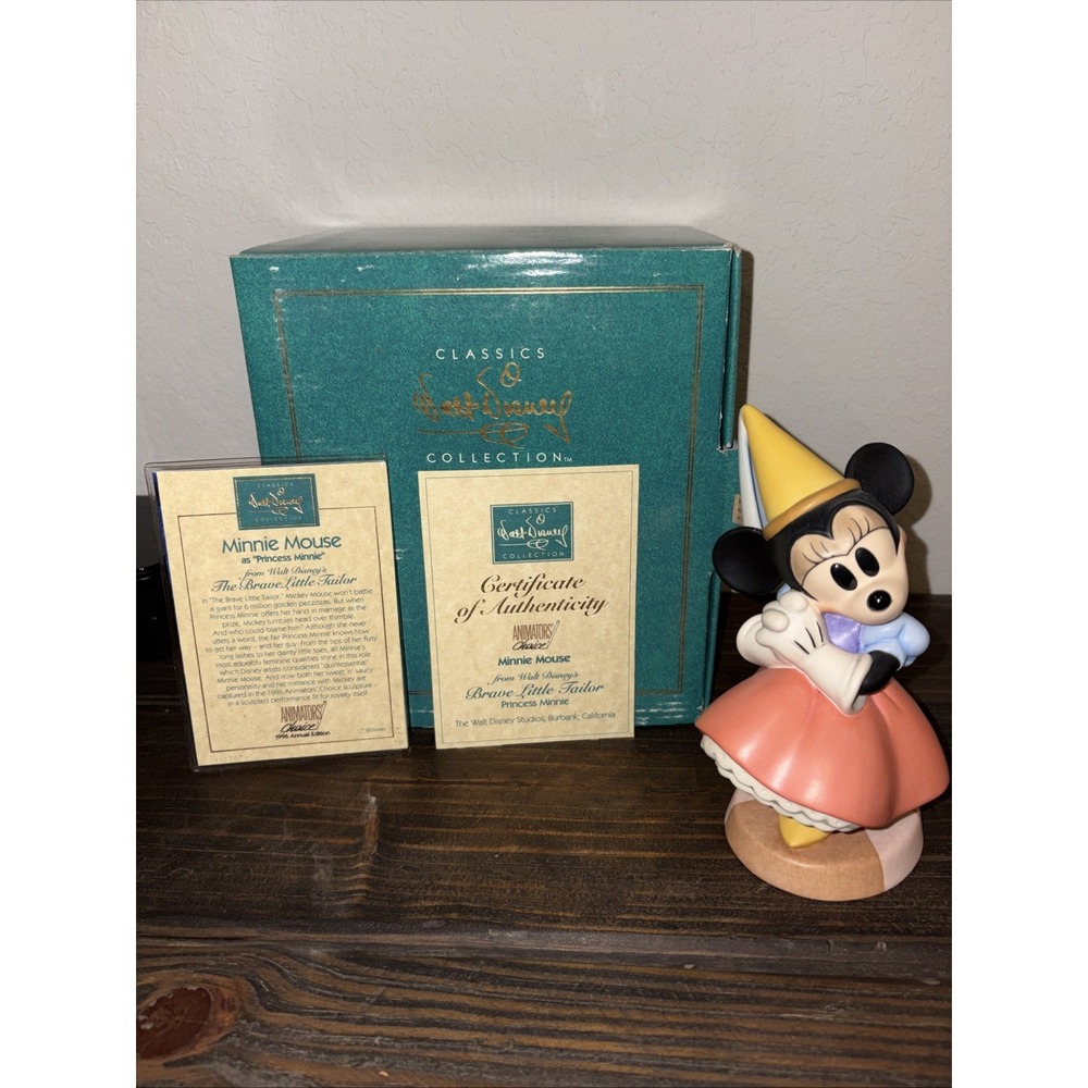 WDCC Walt Disney Princess Minnie Mouse "Brave Little Tailor" Figurine COA 1996